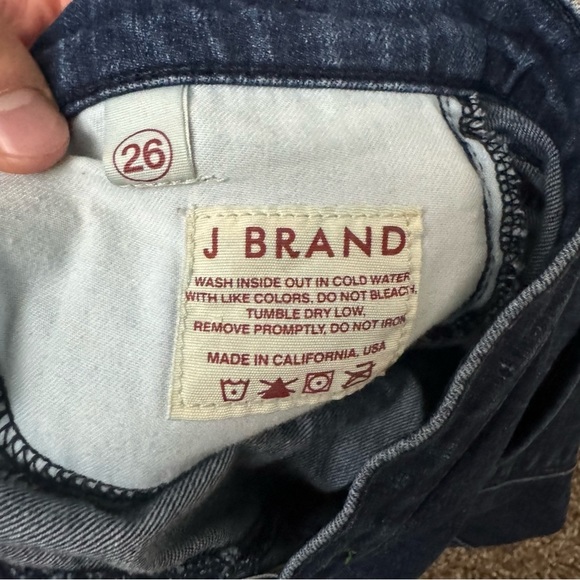 J Brand Dita High Rise Denim Summer Shorts in Luna Dark Wash Size 26 - Picture 7 of 9